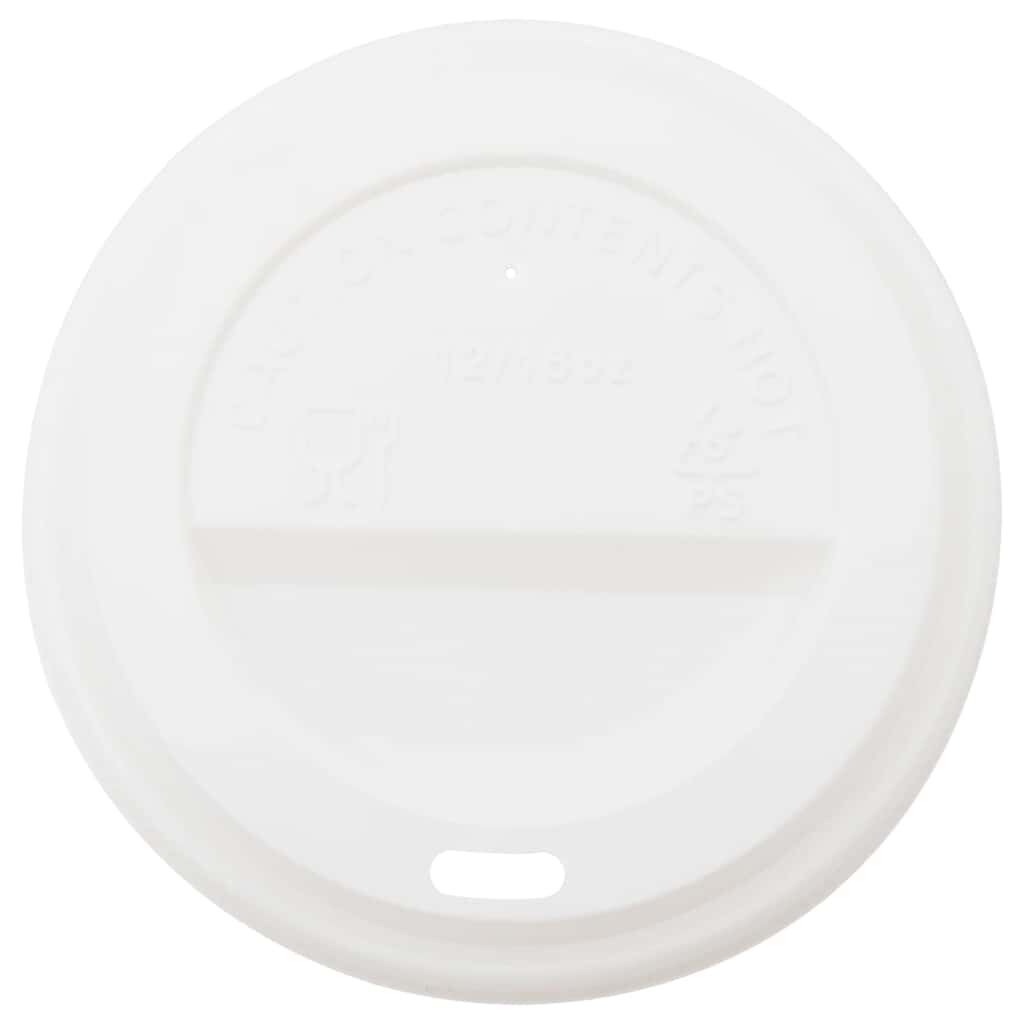 vidaXL Copos de café de papel com tampas 1000 pcs 16oz 400ml
