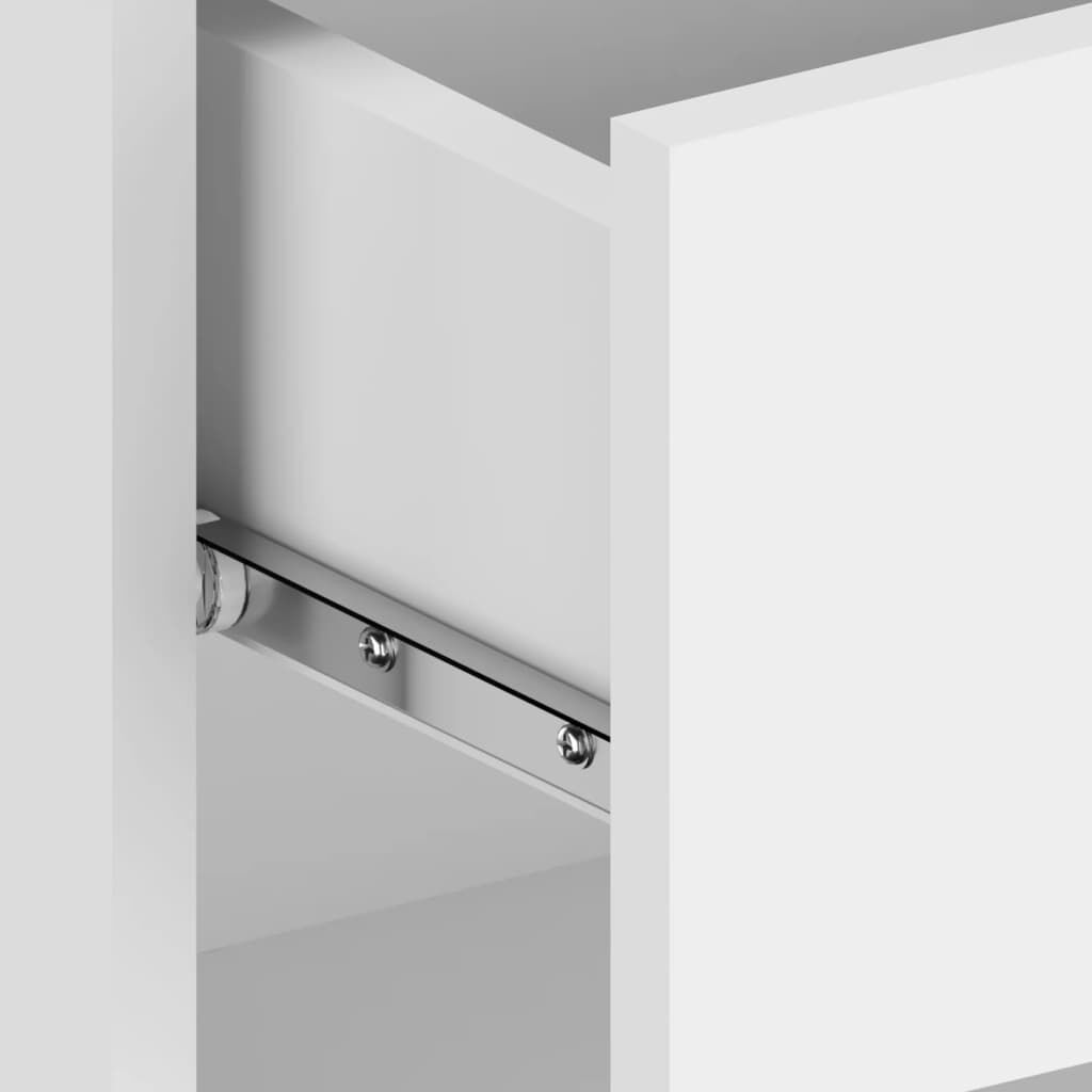 vidaXL Mesa de cabeceira montagem na parede branco