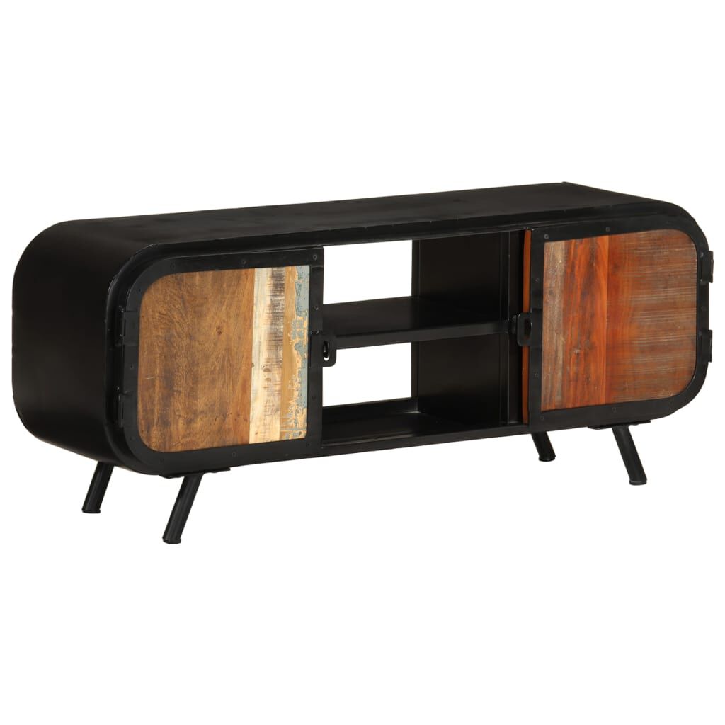 vidaXL Móvel de TV 110x30x45 cm madeira recuperada maciça