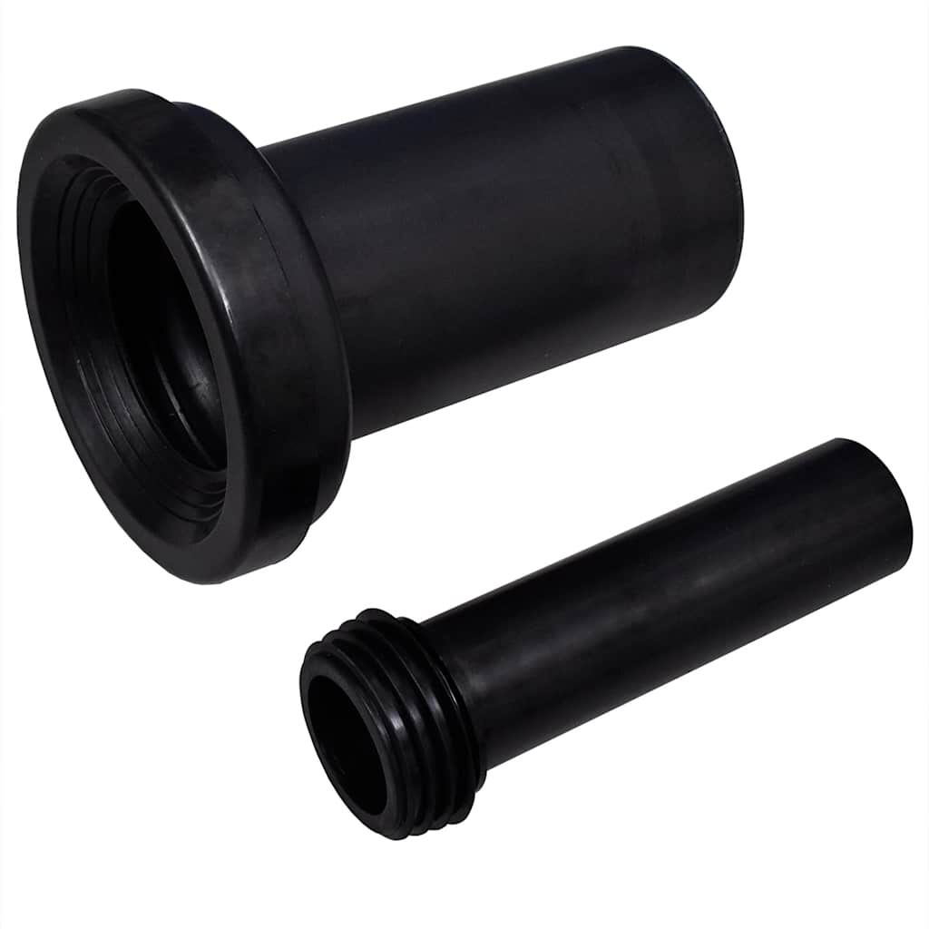 vidaXL Sanita de parede com cisterna oculta, cerâmica, preto