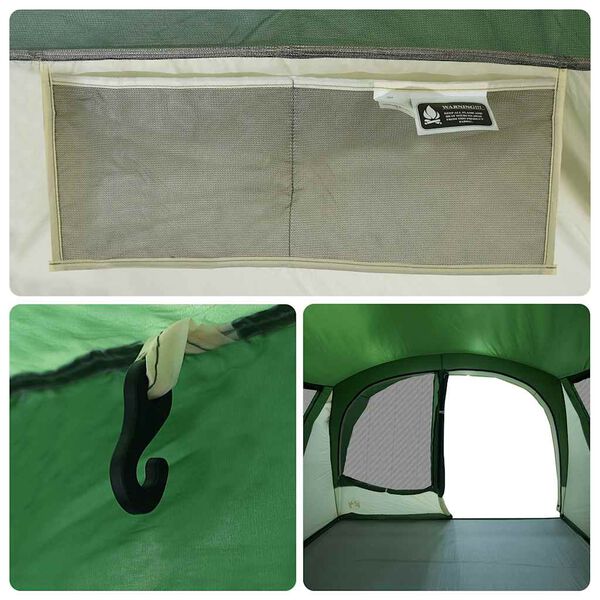 vidaXL Tenda de carro para 4 pessoas impermeável verde