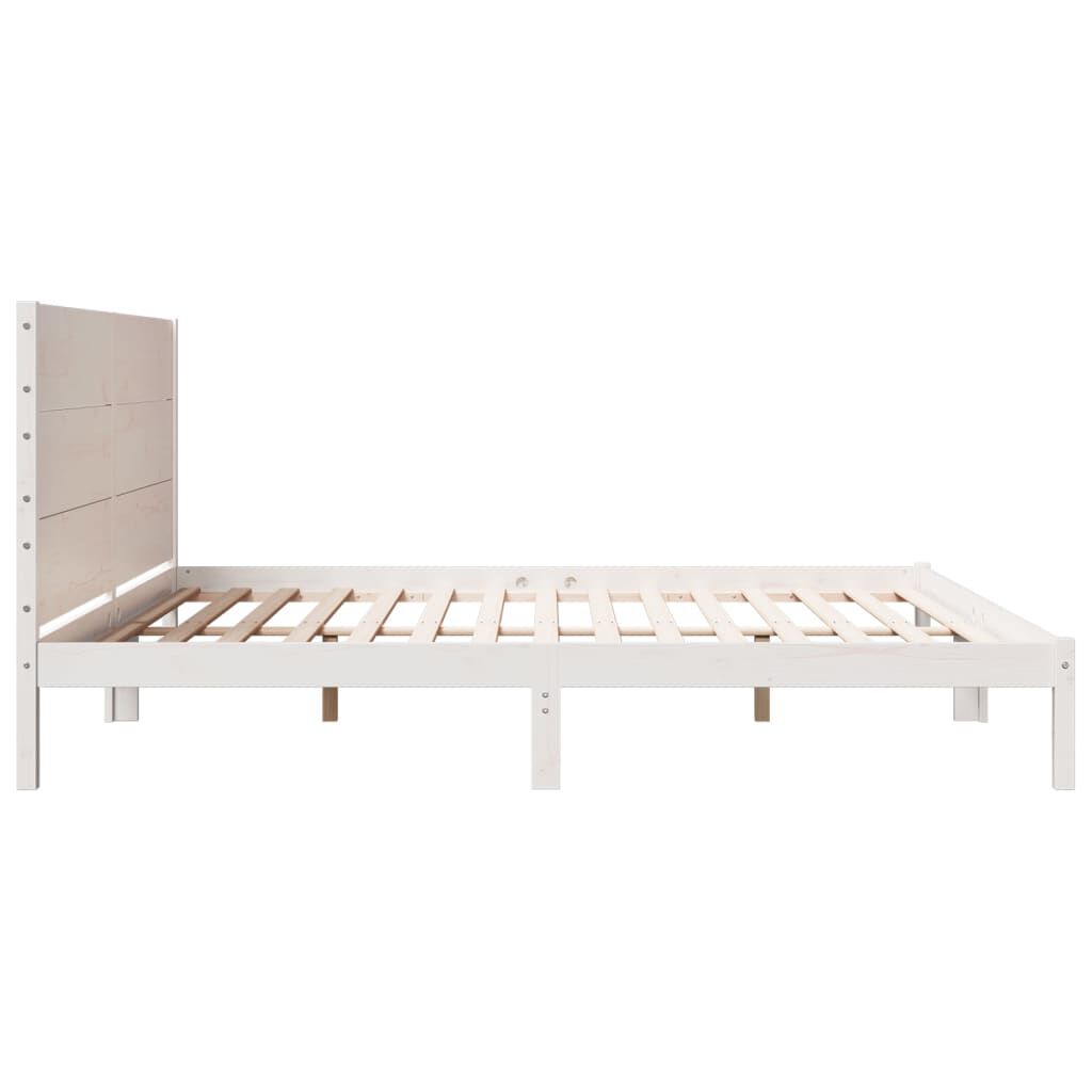 vidaXL Cama extra longa sem colchão 200x220 cm madeira maciça