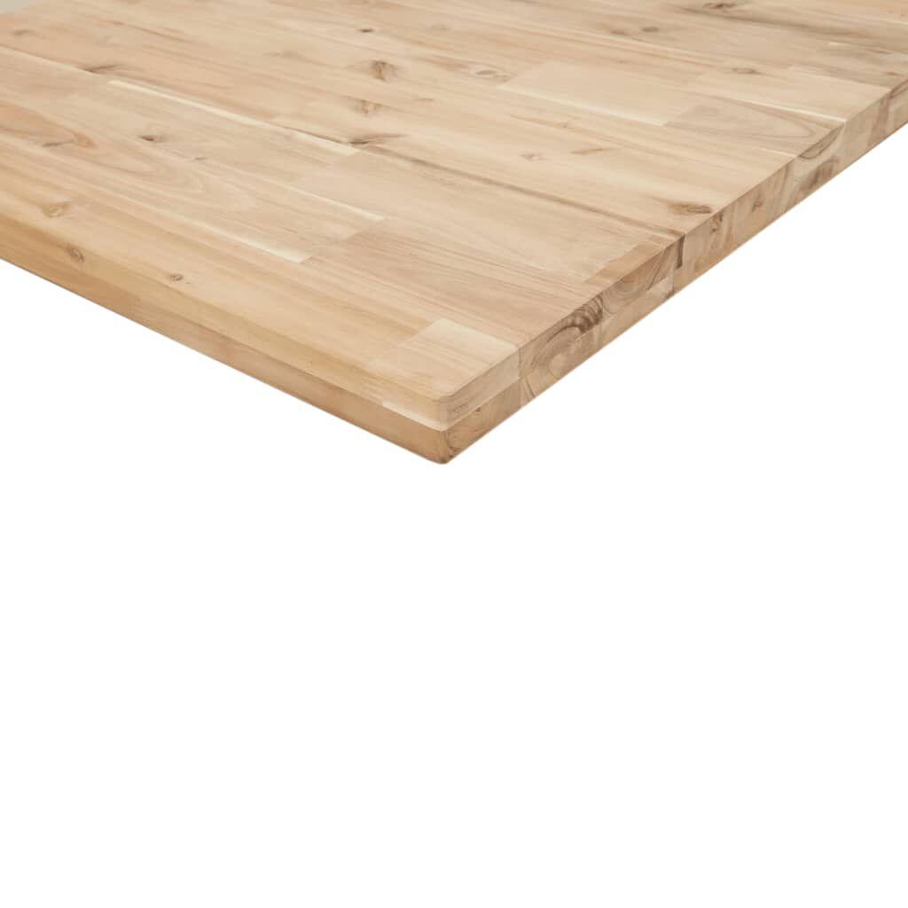 vidaXL Tampo de secretária 80x70x4 cm acácia maciça não tratada