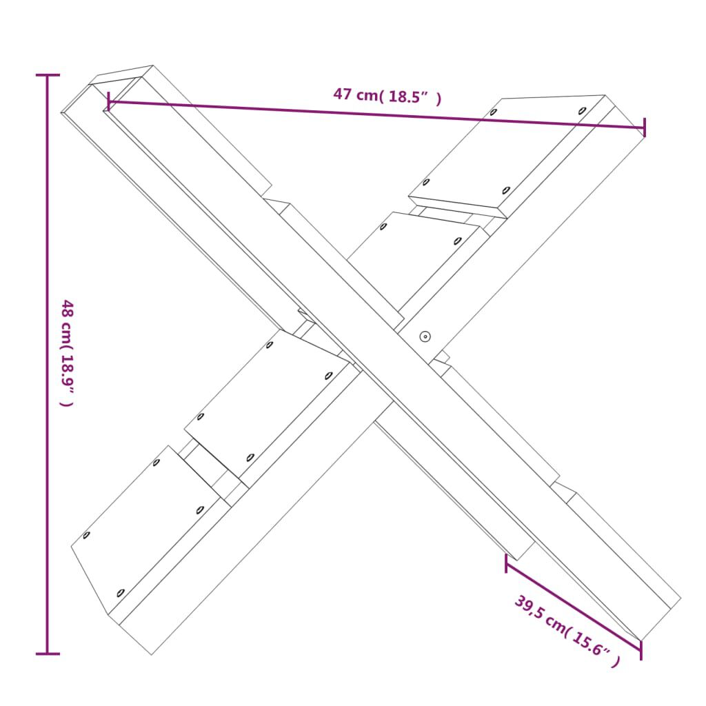 vidaXL Suporte de lenha 47x39,5x48 cm pinho maciço castanho mel