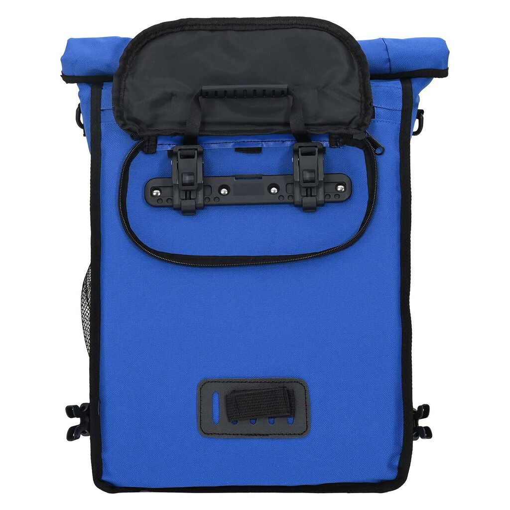 vidaXL Bolsa para Bicicleta para Rack de Pannier 20 L Azul 31x13x58 cm