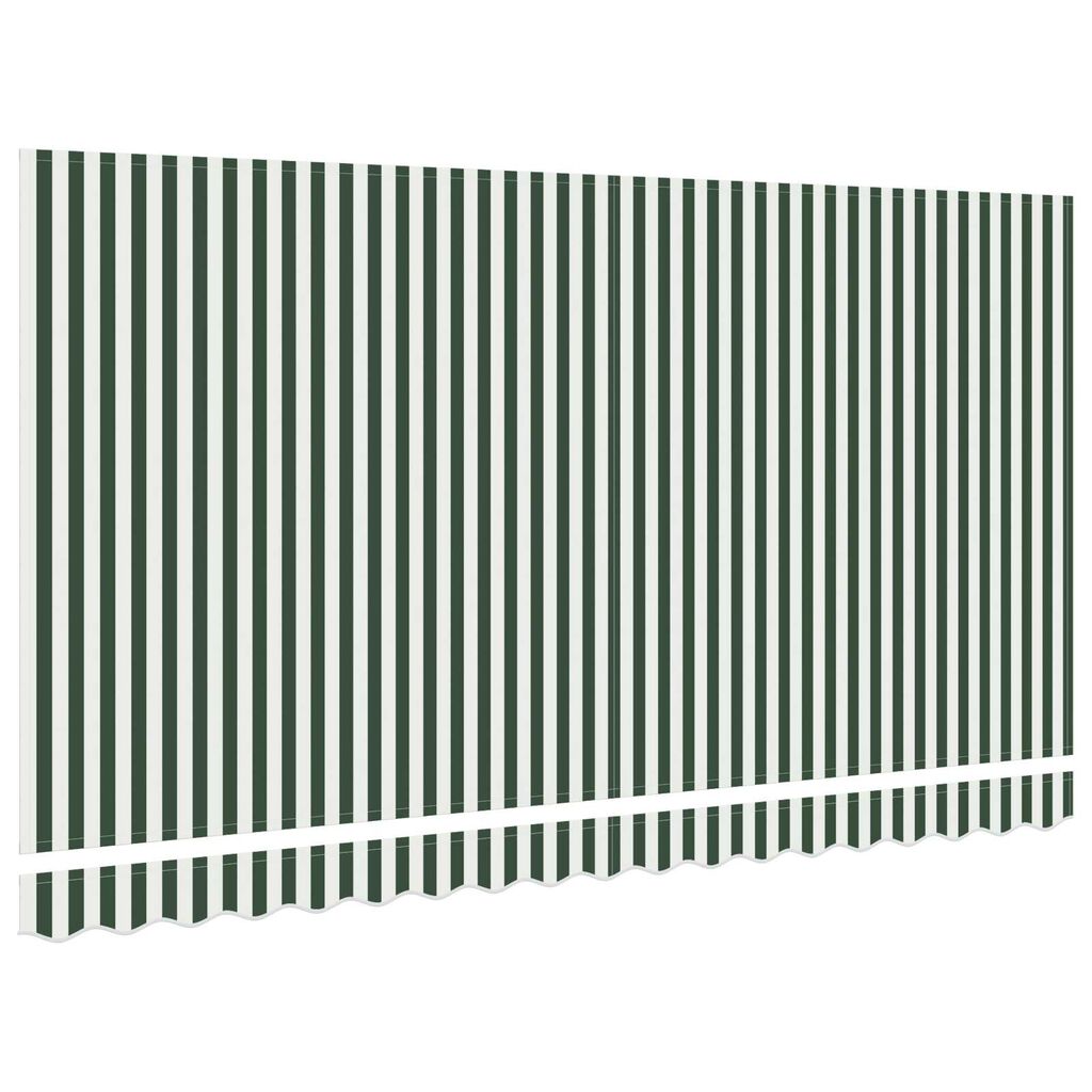 vidaXL Tecido Substituto para Estrutura de 4x2 m em Verde e Branco