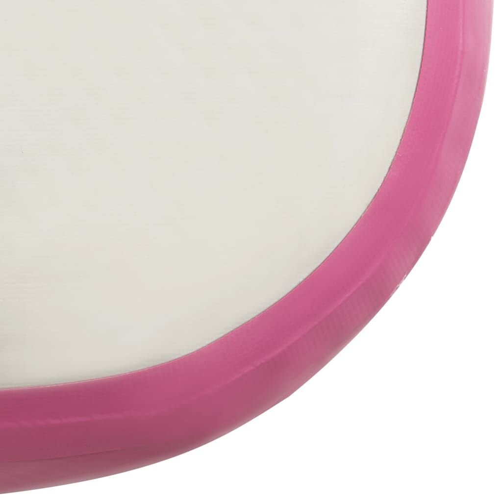vidaXL Colchão de ginástica insuflável c/ bomba 60x100x10 cm PVC rosa