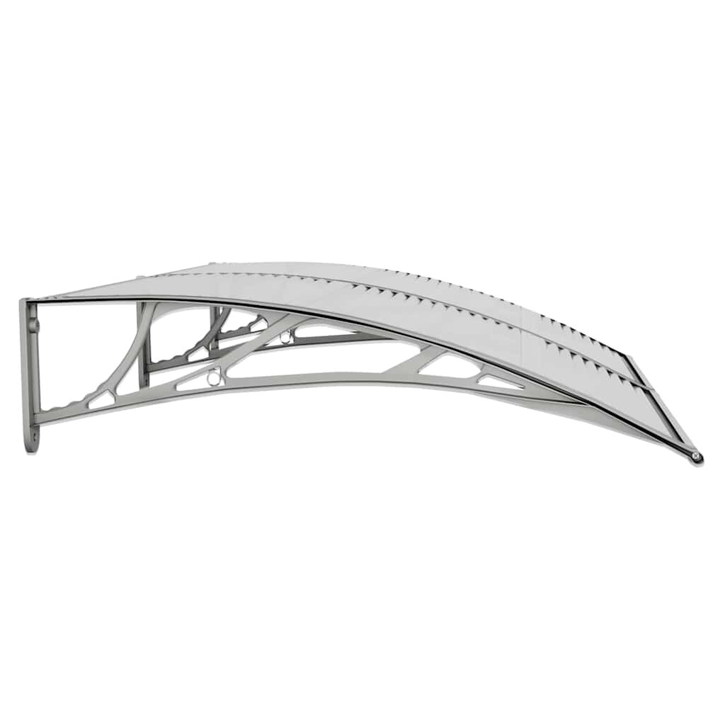 vidaXL Toldo de porta cinzento 150x100 cm policarbonato