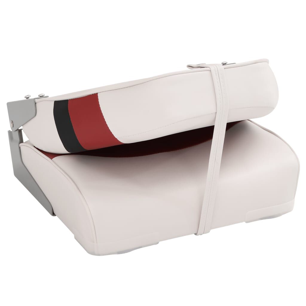 vidaXL Assento de barco com encosto alto dobrável 44x38x55 cm