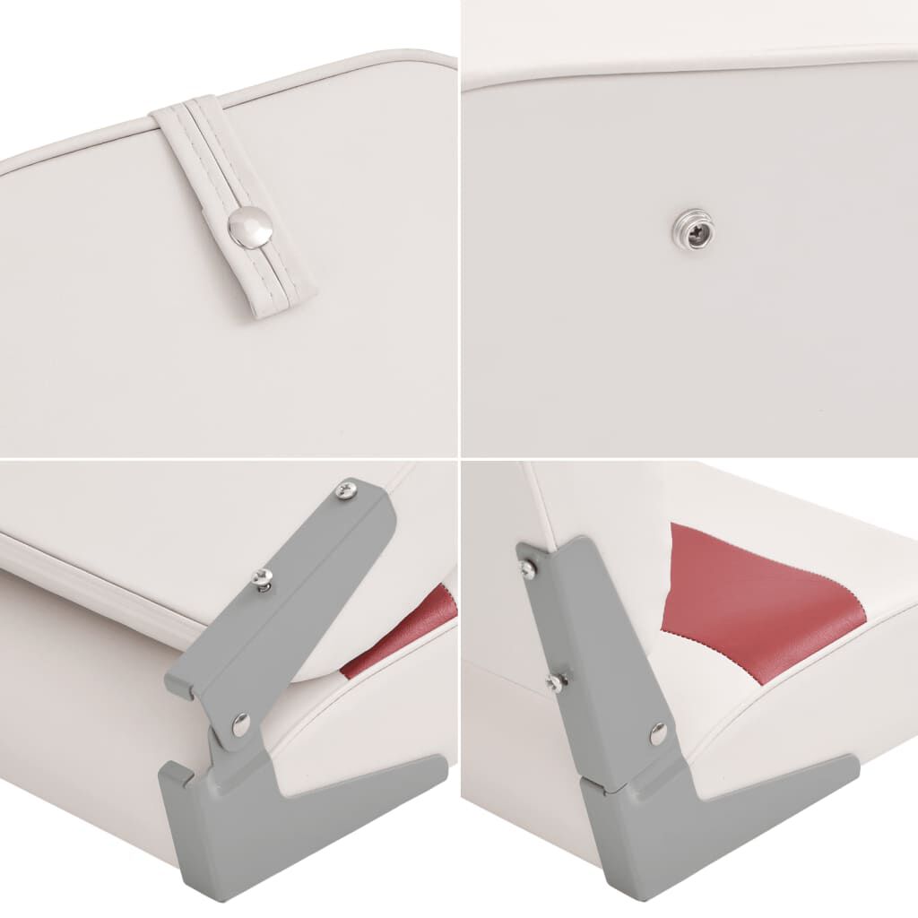 vidaXL Assento de barco com encosto alto dobrável 44x38x55 cm