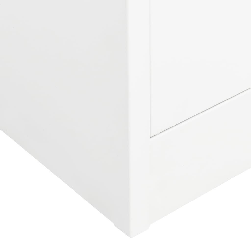 vidaXL Roupeiro 80x50x180 cm aço branco