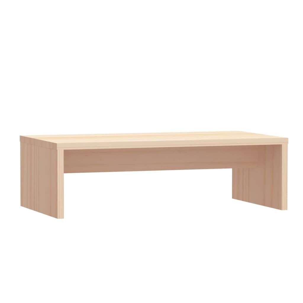 vidaXL Suporte para monitor 50x27x15 cm madeira de pinho maciça