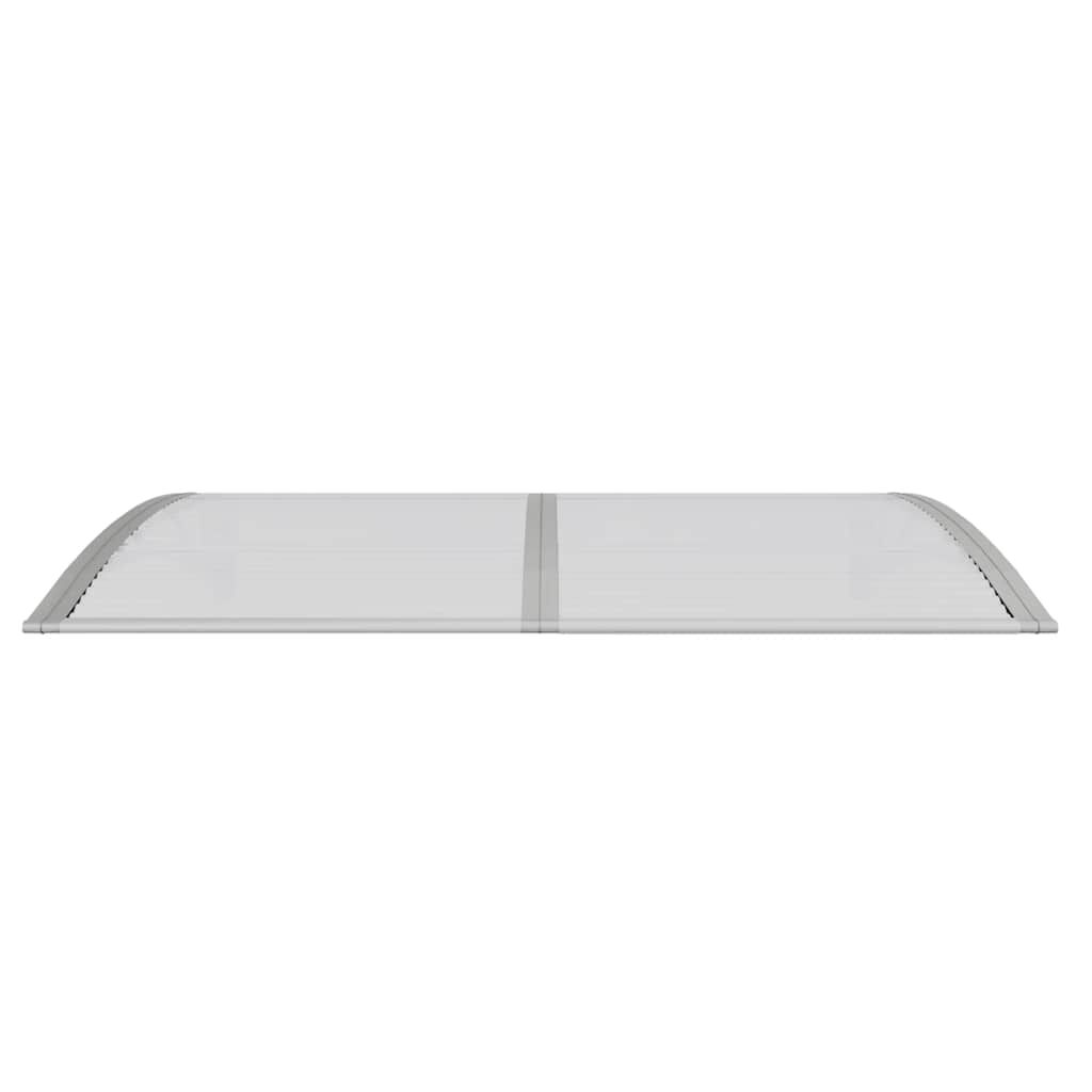 vidaXL Toldo de porta cinzento 150x100 cm policarbonato