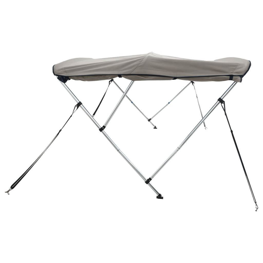 vidaXL Toldo de 3 arcos Bimini c/ paredes laterais 183x(137-152)x137cm