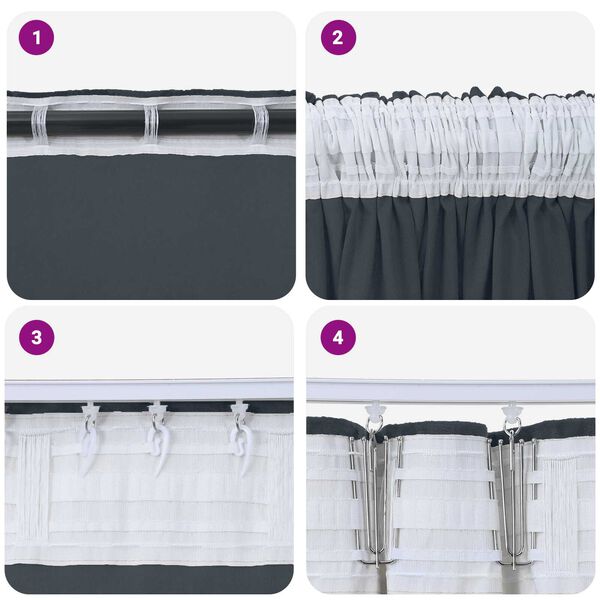 vidaXL Cortinas de Veludo 2 pcs com Ilhós Cinza Prateado 225x140 cm
