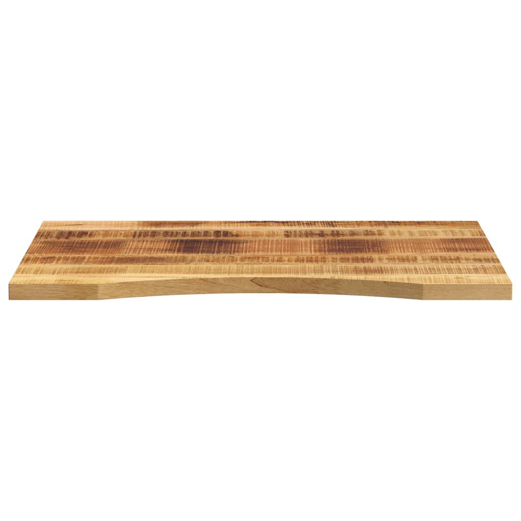 vidaXL Tampo de mesa com curva 90x60x2,5cm mangueira áspera maciça