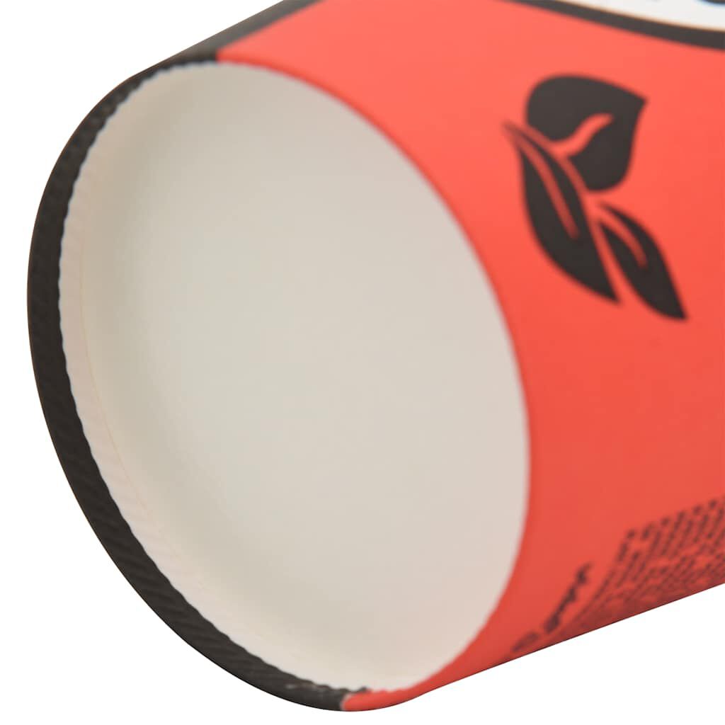 vidaXL Copos de café de papel 1000 pcs 12oz 300ml vermelho e preto
