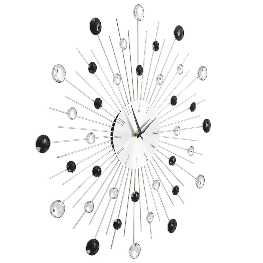vidaXL Relógio de parede com movimento quartzo design moderno 50 cm